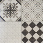 PISO CERAMICO ESMALTADO SIN RECTIFICAR LOURDES CALCAREO GRIS 35-35-