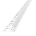 ACCESORIO P/PISO Y REVEST. VARILLA GUARDACANTOS ALUMINIO A TRIM REDONDO BLANCO 9-2,5-