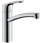 GRIFERIA COCINA MONOCOMANDO MESADA HANSGROHE FOCUS CROMO 160--