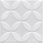 REVESTIMIENTO CERAMICO ESMALTADO SIN RECTIFICAR ACUARELA FLORENCIA BLANCO BRILLANTE 15-15-