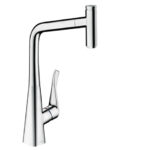 GRIFERIA COCINA MONOCOMANDO MESADA EXTRAIBLE HANSGROHE METRIS SELECT CROMO --