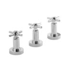 GRIFERIA BIDET 3 AGUJEROS ESTALGRIF JUNIOR CRUZ CROMO --