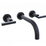 GRIFERIA LAVATORIO DE PARED HIDROMET LOOK LEVER BLACK --