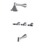 GRIFERIA DUCHA CON TRANSFERENCIA ANDEZ JAZZ CROMO --