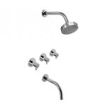 GRIFERIA DUCHA CON TRANSFERENCIA HIDROMET MINI CROMO --