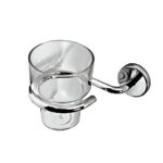 ACCESORIOS PARA BANO PORTA VASO CON VASO HIDROMET JET CROMO --