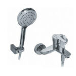 GRIFERIA DUCHA EXTERIOR CON TRANSFERENCIA HIDROMET FLAT MONOCOMANDO CROMO --