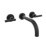 GRIFERIA LAVATORIO DE PARED HIDROMET SUN LEVER BLACK --
