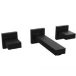 GRIFERIA LAVATORIO DE PARED HIDROMET BLOCK UP BLACK --