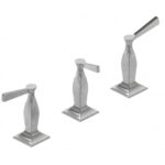 GRIFERIA BIDET 3 AGUJEROS HIDROMET NEW CASTLE LEVER CROMO --