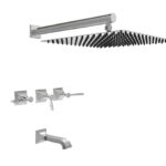 GRIFERIA DUCHA CON TRANSFERENCIA HIDROMET NEW CASTLE LEVER CROMO --