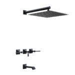 GRIFERIA DUCHA CON TRANSFERENCIA HIDROMET NEW CASTLE LEVER BLACK --