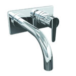 GRIFERIA LAVATORIO MONOCOMANDO DE PARED HIDROMET FLAT MONOCOMANDO CROMO --