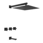 GRIFERIA DUCHA CON TRANSFERENCIA HIDROMET BLOCK CRUZ BLACK --