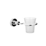 ACCESORIOS PARA BANO PORTA VASO CON VASO ESTALGRIF JUNIOR FREE THUNDER CROMO --