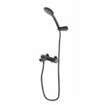 GRIFERIA BANERA MONOCOMANDO EXTERIOR CON DUCHA MANUAL ESTALGRIF ARONA BLACK --