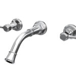 GRIFERIA LAVATORIO 3 AGUJEROS ANDEZ ANTIQUE LEVER CROMO --
