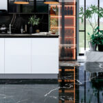 PISO PORCELANICO PULIDO RECTIFICADO TENDENZA PALLADIUM NEGRO 58.5-58.5-