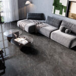 PISO PORCELANICO PULIDO RECTIFICADO LUME NERO CAPRESSI  75-75-